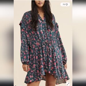 Free People Flower Fields Mini Dress Medium